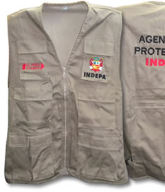 Chaleco de trabajo en tela drill tecnología