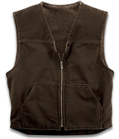 Chaleco de tela corduroy